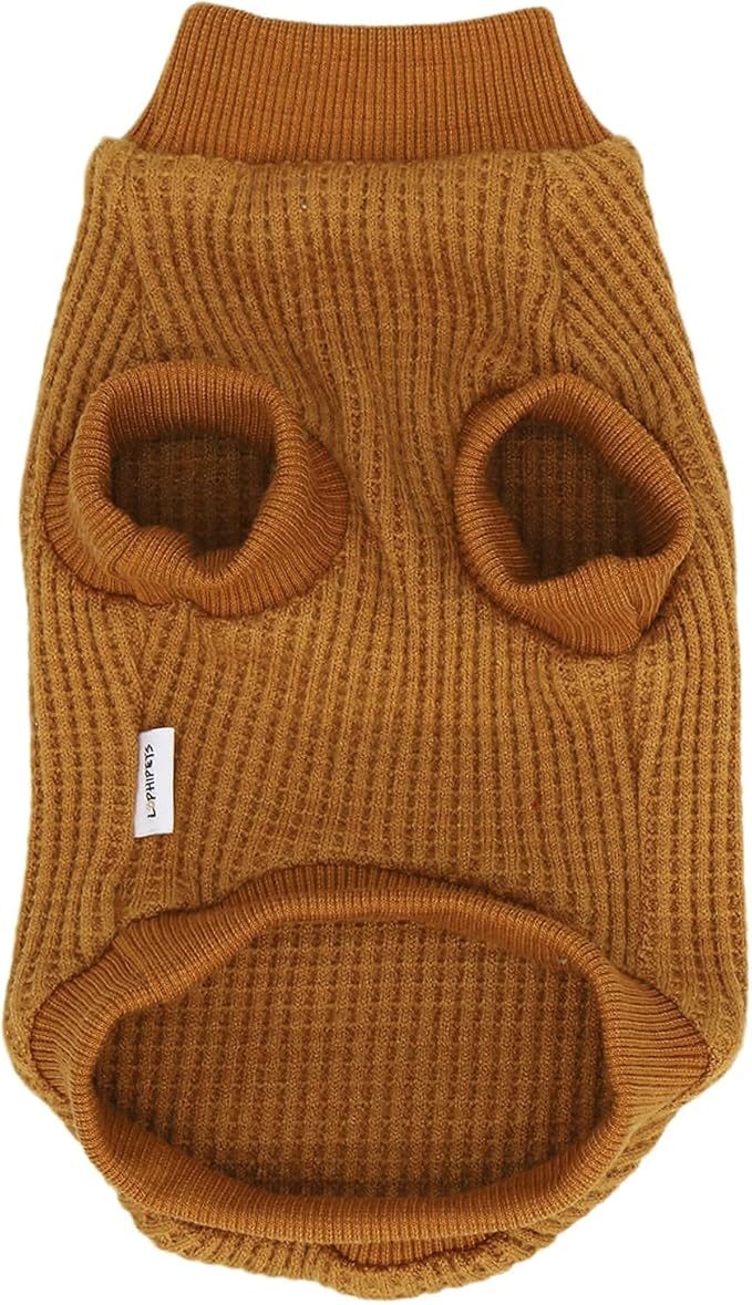 LOPHIPETS Lightweight Dog Sweaters for Puppy Small Dogs Puppy Chihuahua Yorkie Clothes-Yellow/L