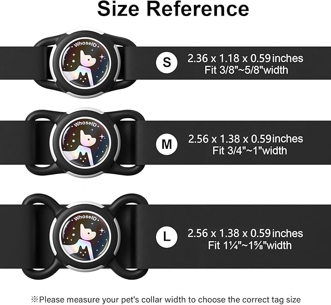 Waterproof Airtag Dog Collar Holder, Silicone & ABS Airtag Holder for Dog & Cat Collars, Ultra-Durable, Lightweight and Protective Airtag Case (Blue-1, Small)