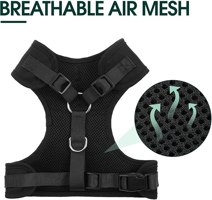 Kuoser Dog Tuxedo for Large Dogs, No-Pull Dog Vest Harness, Soft Breathable Mesh Pet Harness with Bow Tie, Small Medium Dogs Harness for Outdoor Walking Training