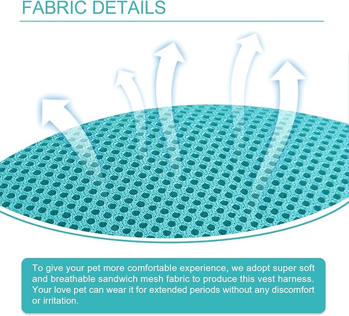 Cat Harness and Leash Set for Outdoor Walking, Upgraded Escape Proof Adjustable Kitten Vest with Lead for Small Cat, Soft Breathable Mesh Jacket with Reflective Strips for Dark Night, S, Green