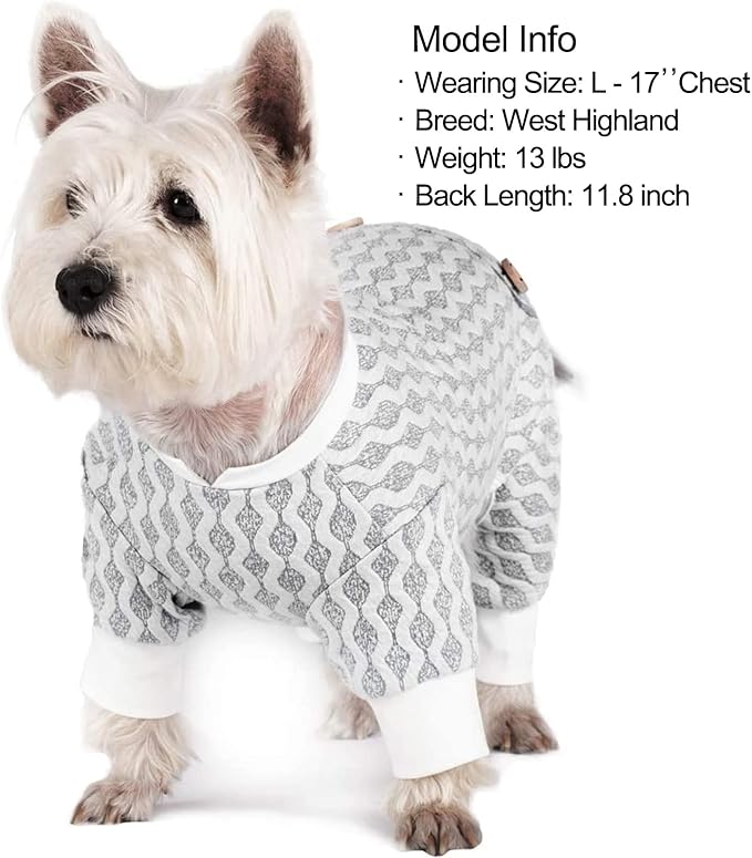 KYEESE Dog Pajamas for Large Dogs Cotton Dogs Pajamas Onesie Soft Dog Apparel