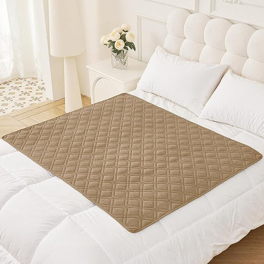 Smiry Waterproof Dog Blanket, 40x50 Inch Soft Pet Bed Cover Reversible, Washable Sofa Couch Furniture Protector for Small Medium Large Dog Puppy Cat, Camel/Beige