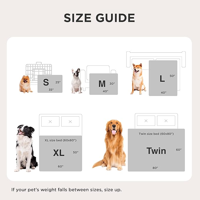 Bedsure Waterproof Dog Blankets for Large Dogs - Soft Puppy Cat Blanket Corduroy Fleece for Couch Protector Washable, Cozy Calming Reversible Furniture Protection for Pet,40"x50", Tuscan Beige