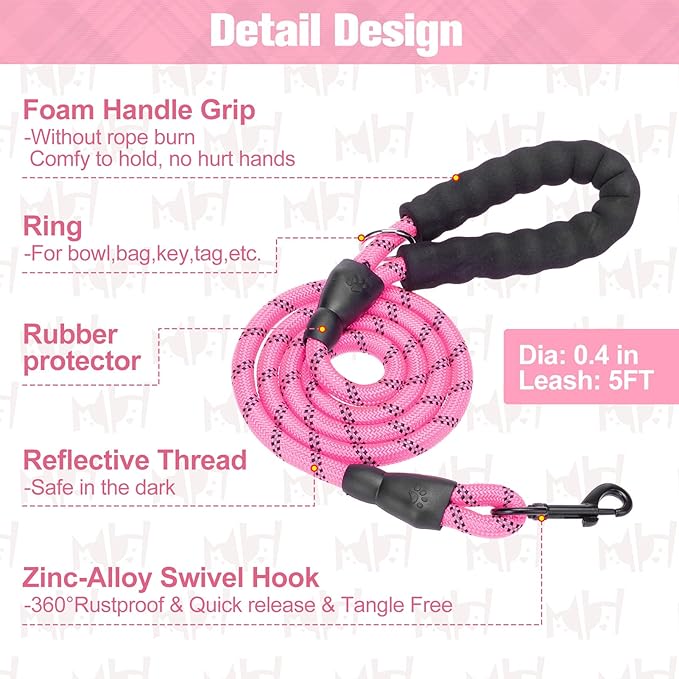 BEAUTYZOO Small Dog Harness and Leash Set,Step in No Choke No Pull Soft Mesh Dog Harnesses Reflective for Extra-Small/Small Medium Puppy Dogs and Cats, Plaid Dog Vest Harness for XS S Pets, Pink M
