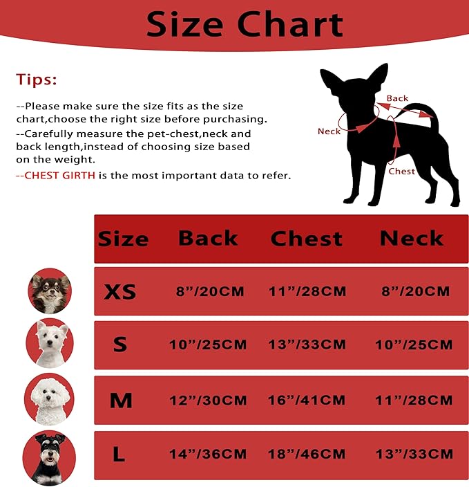Turtleneck Dog Sweaters Dog Clothes for Small Dogs Dog Knitted Warm Sweater Puppy Cold Weather Clothes Small Dog Pullover Sweater Fall Winter Doggie Outfits Cat Apparel (Red, Large)