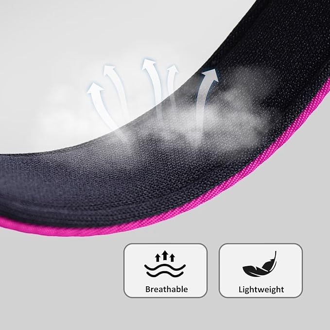 Didog Soft Padded Dog Collar for Large Dogs, Waterproof and Durable Pet Collar with Quick Release Buckle, Light and Breathable for Daily Walking,Rose Purple,L(Neck:15-23")