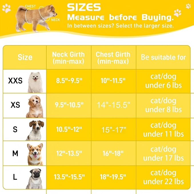 Soft Mesh Dog Harness and Leash Set, No Pull Puppy Harness and Leash Set, Reflective Step in Harness for Small Medium Dogs, Easy Walk Escape Proof Vest Harnesses (Yellow, XS)