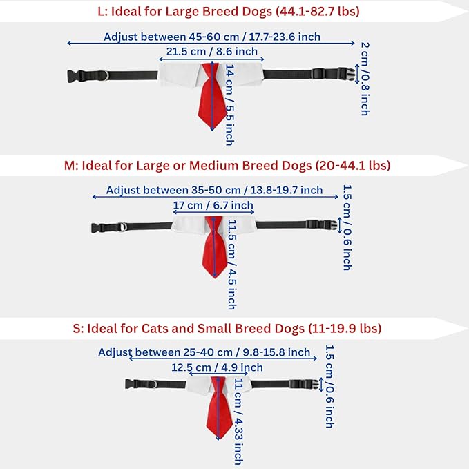 Pet Cat/Dog Blonde Wig with Tie - Iconic and Playful Toupee Hat, Cosplay Dress Up Clothing Costume Halloween Accessories (Red&Blue, M)