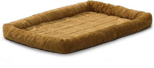 MidWest Homes for Pets Bolster Dog Bed 48L-Inch Cinnamon Dog Bed w/Comfortable Bolster | Ideal for Extra Large Dog Breeds & Fits a 48-Inch Dog Crate | Easy Maintenance Machine Wash & Dry