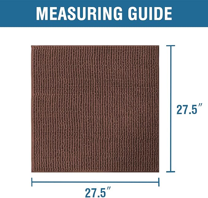 H.VERSAILTEX Plush Chenille Couch Armrest Cover 2 Packs Thick and Soft Sofa Covers Furniture Protector Cover for Pets (27.5" x 27.5", Caramel)