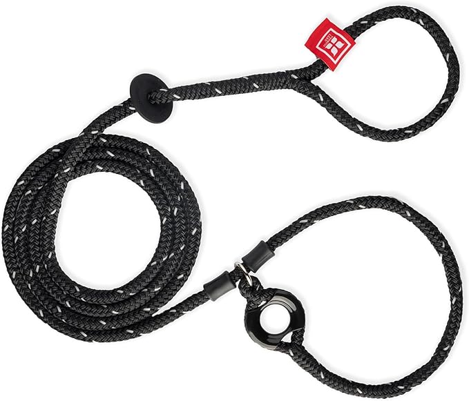 Harness Lead No Pull Dog Harness and Leash Set, Anti Pull Dog Harness for All Breeds and Sizes, One-Piece Cushioned Rope Design Safely Prevents Escaping and Pulling (Medium/Large, Black/Reflective)
