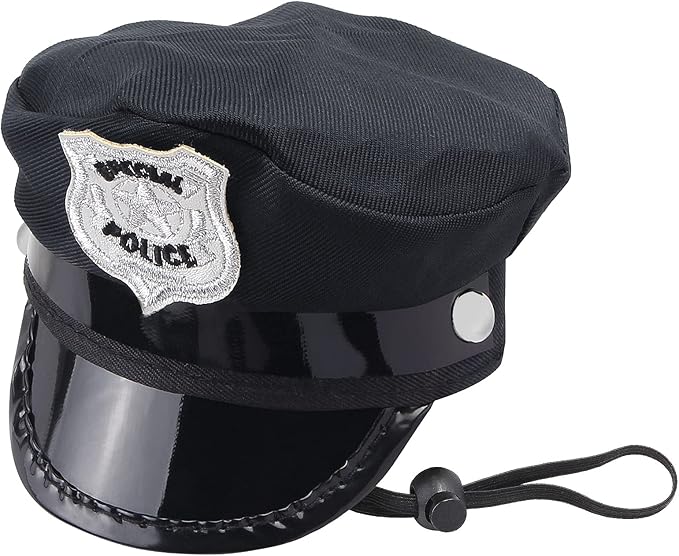 Yewong Pet Police Costume Accessory Set Pet Dog Cat Police Hat Badge Aviator Sunglasses Pet Dress Up Kit for Halloween Christmas Cosplay Role Play Party (Set-A)