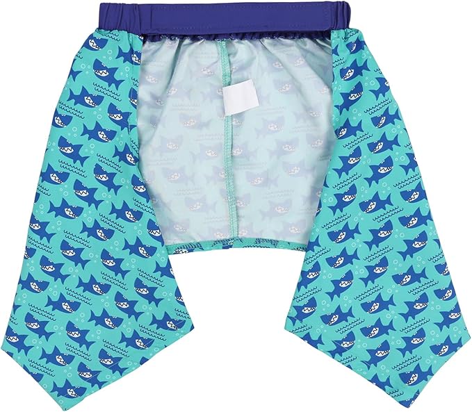 HDE Dog Swim Trunks Hawaiian Board Shorts Beach Pool Swimsuit for XS to XXL Dogs Sharks - XL