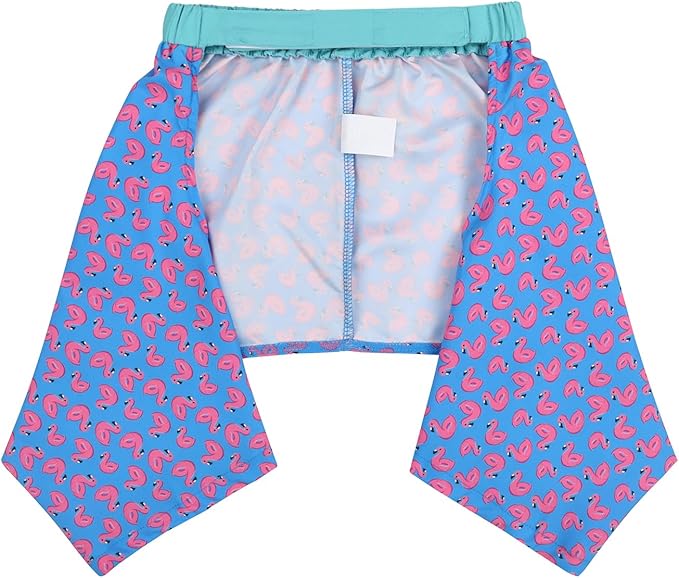HDE Dog Swim Trunks Hawaiian Board Shorts Beach Pool Swimsuit for XS to XXL Dogs Flamingos - XS
