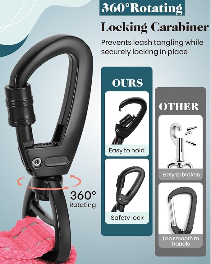 Reflective Pink Service Dog in Training Vest Harness Leash Set for Extra Large Dogs, Adjustable Heavy Duty Padded Dog Harness, with Front Clip and Metal Buckles Do Not Pet for Training, Hiking