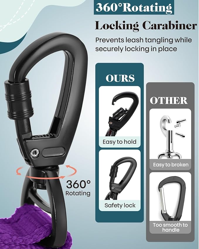 Reflective Purple Service Dog in Training Vest Harness Leash Set for Extra Large Dogs, Adjustable Heavy Duty Padded Dog Harness, with Front Clip and Metal Buckles Do Not Pet for Training, Hiking