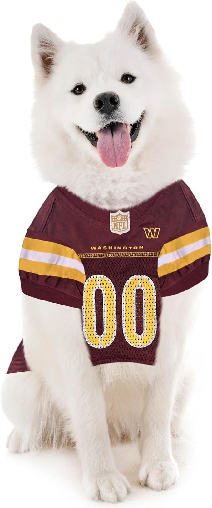 Pets First NFL Washington Commanders Dog Jersey, Size X-Large. Best Football Jersey Costume for Dogs & Cats. Licensed Jersey Shirt