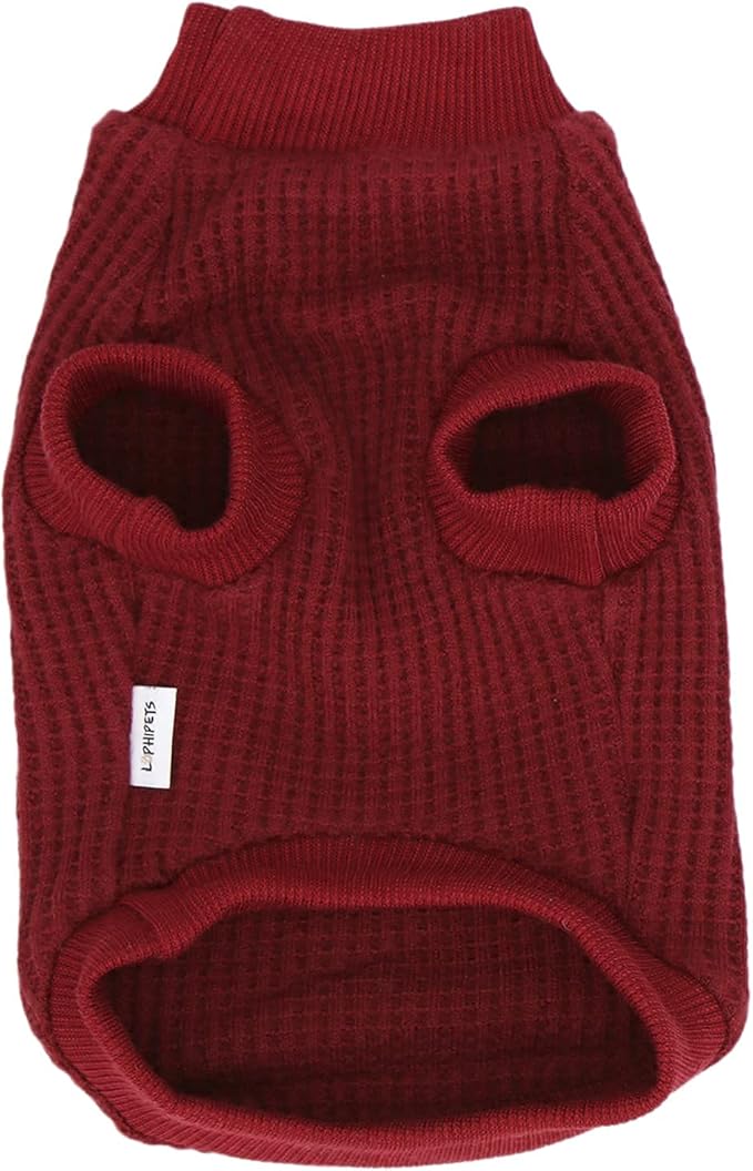 LOPHIPETS Lightweight Dog Sweaters for Puppy Small Dogs Puppy Chihuahua Yorkie Clothes-Red/S