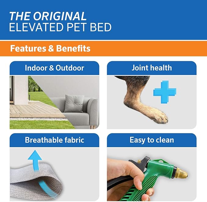 Original - Dog, Cat - Large - Gunmetal, fabric