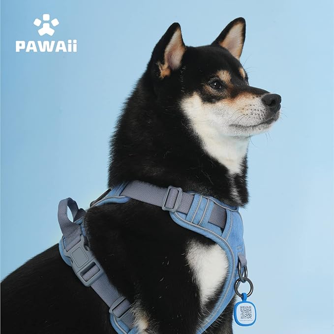 Pawaii Dog Harness for Small Dogs No Pull, No Pull Dog Harness with Pet ID Tag, No Choke Front Clip Harness Dog, Adjustable Soft Padded Pet Vest with Easy Control Handle