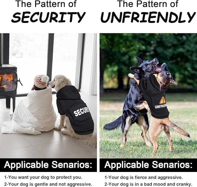 GreenJoy Magic Dog Hoodie with 4 Interchangeable Patterns - Hooded Sweatshirt for Puppies, Cats, Small to Large Dogs (X-Small, Black (Letter Print B))