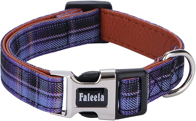Faleela Soft &Comfy Bowtie Dog Collar,Detachable and Adjustable Bow Tie Collar,for Small Medium Large Pet (Purple, Large(Pack of 1))
