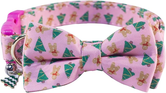 SuperBuddy Dog Collar, Adjustable Dog Collar with Bowtie, Pet Collar for Dog Soft Bowtie Dog Collars for Small Medium Large Pet