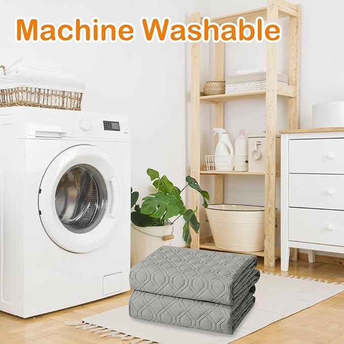 hyha Waterproof Dog Bed Blanket, Soft Pet Blankets, Waterproof Couch Cover for Dogs, Reversible Sofa Covers Washable for Furniture (30x53 Inch, Grey/Dark Grey)