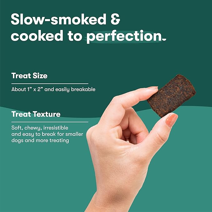 Jinx Tenders Beef Jerky Dog Treats, All Natural Ingredients, Soft and Chewy, Low-Calorie, Slow-Smoked Beef & Liver, No Fillers, 5oz