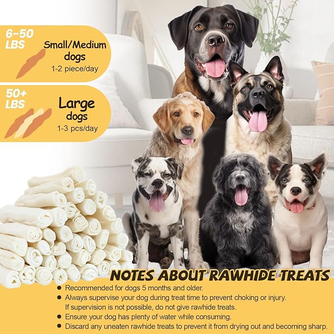 ASMPET Dog Treats for Medium Dogs, Duck Jerky Wrapped Rawhide Sweet Potato Dog Chews Long Lasting High Protein Low Fat Healthy Grain-Free Duck Jerky Dog Treats Large Breed Small Dogs（6pcs）