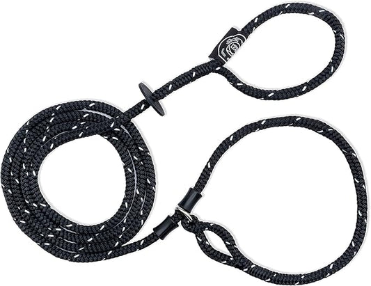 Harness Lead No Pull Dog Harness and Leash Set, Anti Pull Dog Harness, One-Piece Cushioned Rope Safely Prevents Escaping and Pulling *New Insert is Removable (Extra Large, Black Reflective)