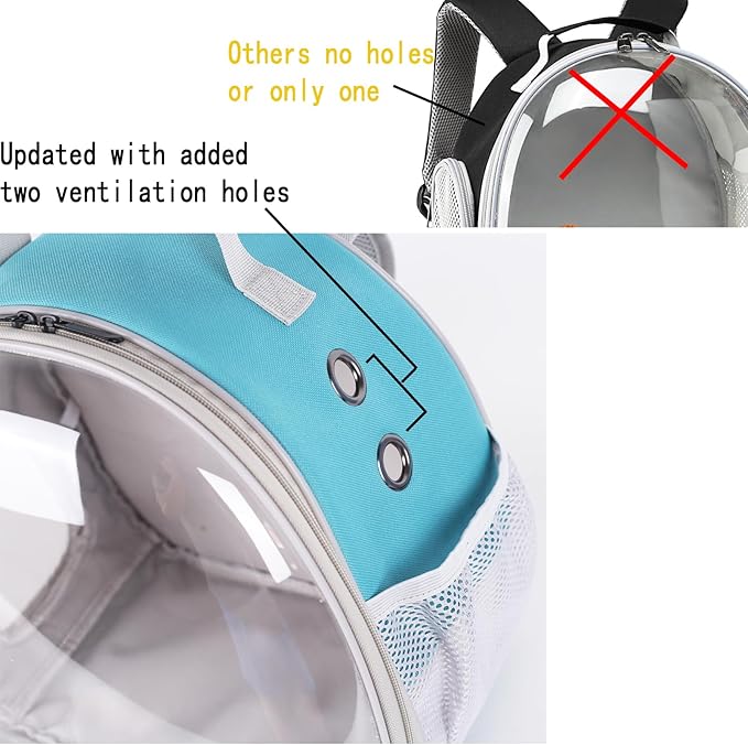 Small Animal Travel Backpack Carrier,Portable Bearded Dragon Bag for Sugar Glider,Hedgehog,Rat,Bunny,Rat,Outdoor Used (Polarized-Brown, New Version Backpack+BP LSH)