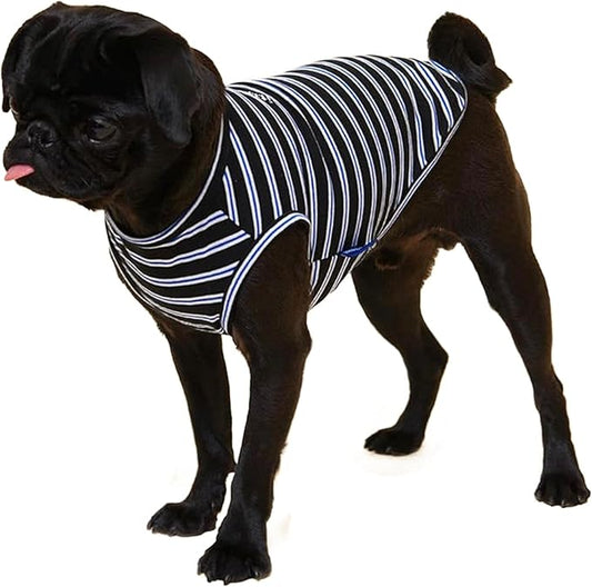 Little Beast Dog Clothes - Pet Clothers for Large, Medium, and Small Dogs (Dog Shirts Come in Multiple Colors and Styles) - Size: Large Dogs, Black/Blue