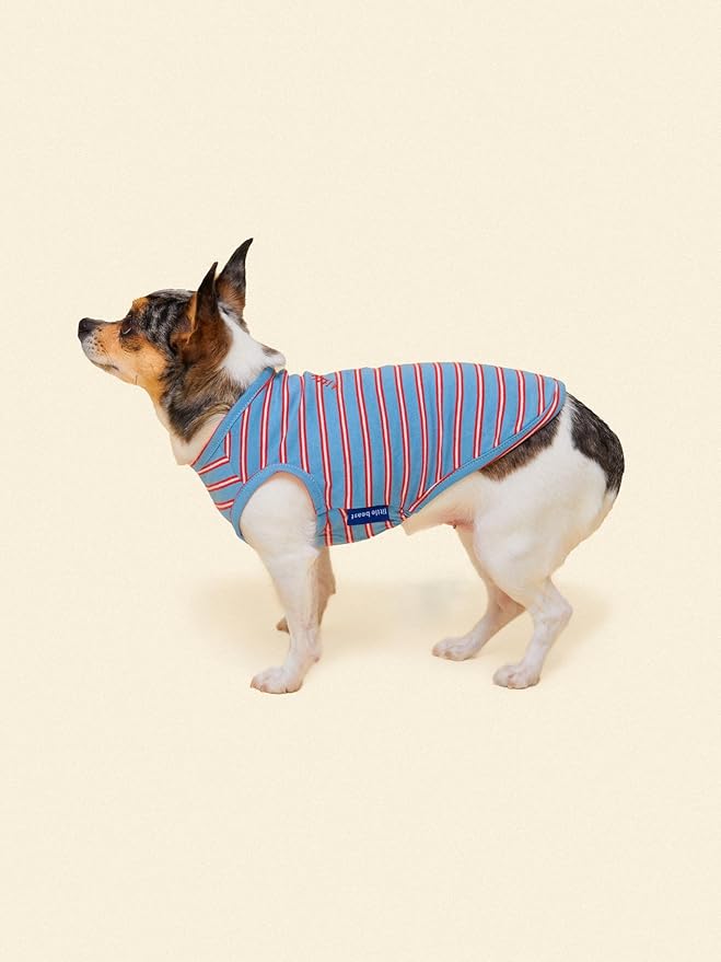 Little Beast Dog Clothes - Pet Clothes for Large, Medium, and Small Dogs (Dog Shirts Come in Multiple Colors and Styles) - Size: Large Dogs, Blue/Red