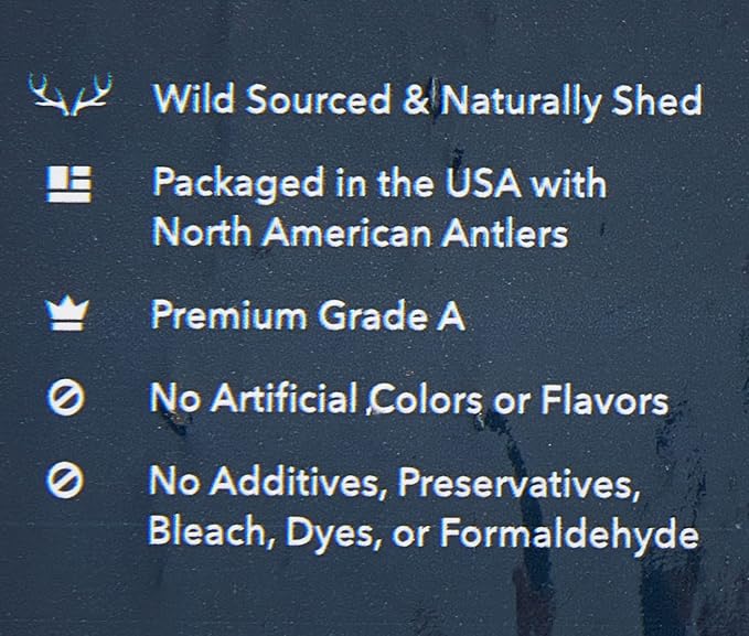Amazon Brand - Wag Dog Elk Antler Chew, Naturally Shed, Whole, Medium 6-7.5 inches, Long Lasting for Aggressive Chewers, Best for Dogs 15-30 lbs, 2.90 Ounce (Pack of 1)
