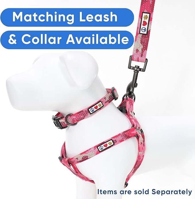 Pawtitas Dog Harness for Large Dogs Camouflage Pink Dog Harness Step in from a Senior Dog to a Puppy Harness Adjustable Reflective Dog Harness S Reflective Dog Vest