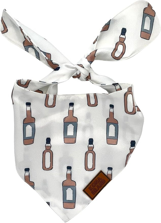 KonaBrandCo- Premium Handmade Dog Bandana | Dual Layered Silky Durable Polyester Fabric | Adjustable Fit Custom Shape- Won't Roll (Small, KNOX)