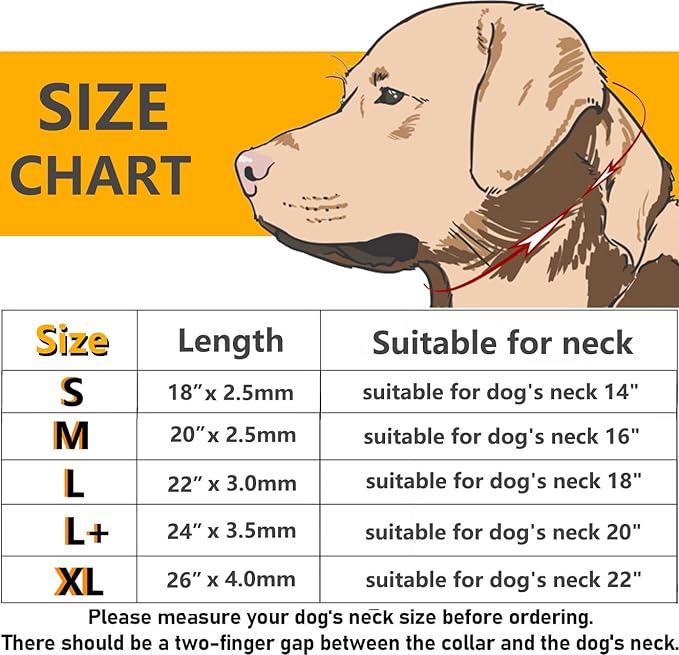 Freezx Dog Choke Collar Slip P Chain,Heavy Chain Metal Training Choke Collars, Adjustable Weather Proof Alloy Steel Necklace for Small Medium Large Dogs