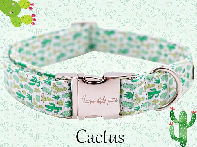 Unique Style Paws Dog Collar with Bow, Bowtie Dog Collar Adjustable Collars for Small Medium Large Dogs and Cats