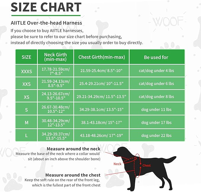 AIITLE Dog Harness for Medium Sized Dog, No-Pull Dog Vest with a Leash, Breathable Mesh, Reflective Stripes, Escape Proof Pet Outdoor Harnesses Puppy Essentials for Medium Dogs Green M