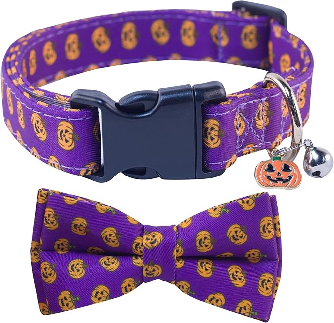 SuperBuddy Dog Collar, Adjustable Dog Collar with Bowtie, Pet Collar for Dog Soft Bowtie Dog Collars for Small Medium Large Pet