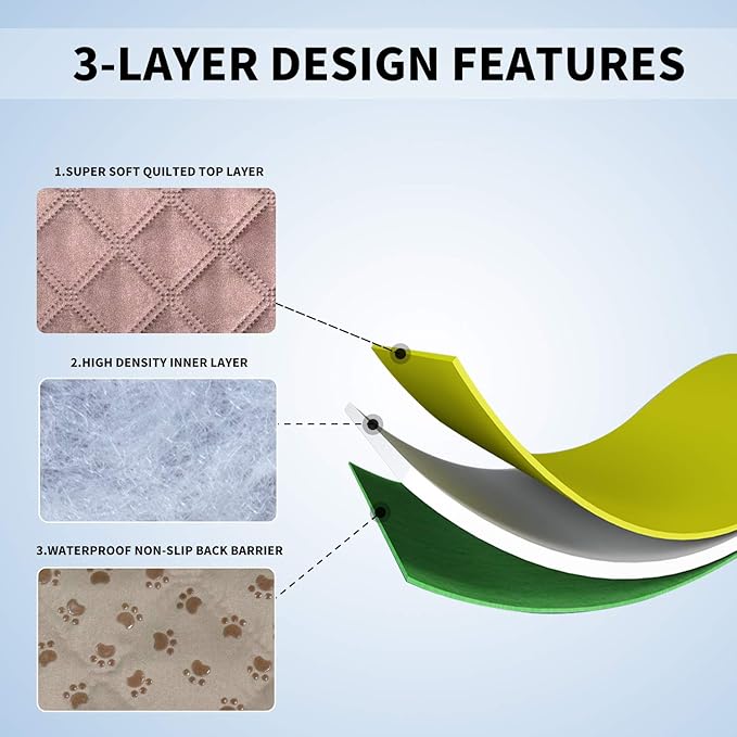 Easy-Going 100% Waterproof Dog Bed Cover, Non-Slip Pet Blanket for Furniture, Washable Couch Cover, Repleasement Sofa Cover (52X82 in,Pink)