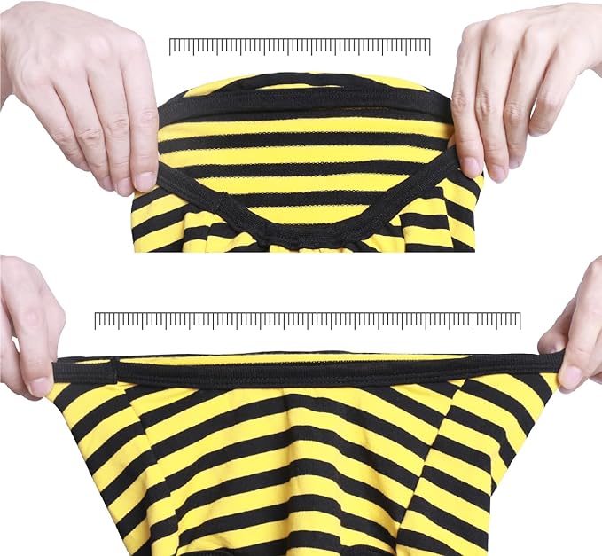 iChoue 2pcs French Bulldog Striped Shirts 100% Breathable Cotton Tank Tops Vests Clothes for Frenchie Dogs, Yellow and Red Stripes, Large