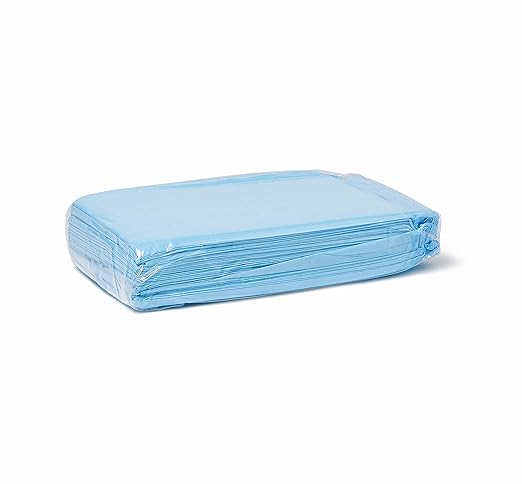 Medline Light Absorbency Underpad, 17" x 24", 300 Count, Disposable Chucks, Bed, Furniture & Surface Protection, For Kids, Adults, Elderly, Puppy Pad, Changing Pad, Incontinence Pee Pad