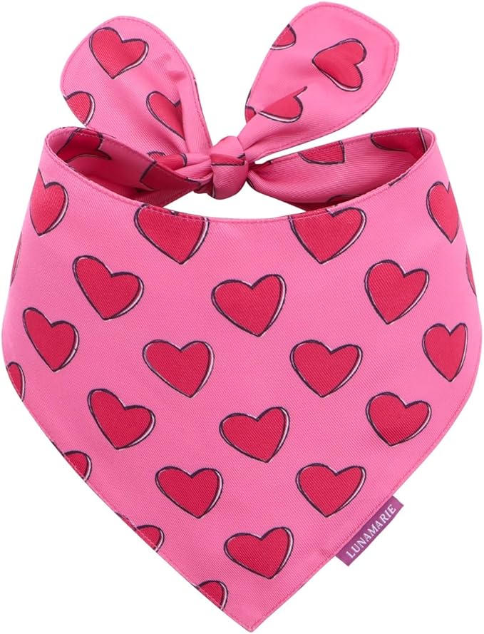 Luxury Pet Birthday Bandanas -Premium & Silky Poly Fabric | 100% Handmade | Custom Shape Dual Layered (Jennifer, Small)