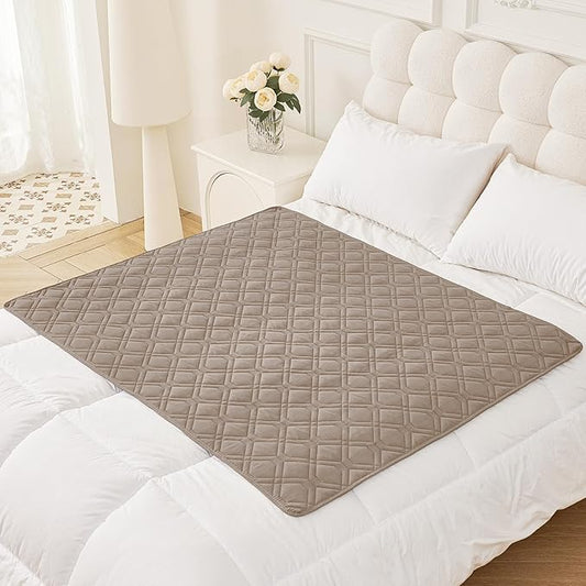 Smiry Waterproof Dog Blanket, 40x50 Inch Soft Pet Bed Cover Reversible, Washable Sofa Couch Furniture Protector for Small Medium Large Dog Puppy Cat, Taupe/Beige