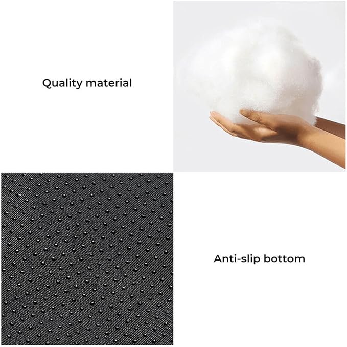 FUNNYFUZZY Calming Dog Bed Mat, Fluffy Fuzzy Couch Cover for Sofa, Furniture Protector with Removable Washable Cover for Small Dogs and Cats (Grey,27.56 × 24.02 × 5.51 in)