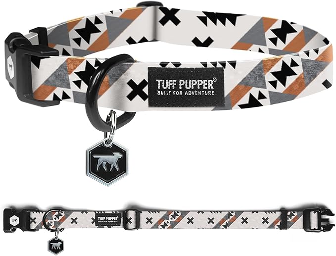 Tuff Pupper Premium Adjustable Dog Collar for Extra Large Boy & Girl Dogs, Stylish Pattern Collars Designed in USA, Quick Release Buckle, NativePath Print, XL (1.25 Inch Wide x 20-30 Inch Neck)