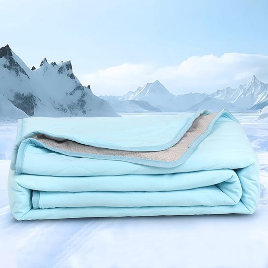 Chicute Cooling Dog Blanket for Sofa - 50x60 Waterproof Pet Blankets for Dog Bed Cover, Slip-Resistant Throw Blanket for Couch Protector, Washable Furniture Cover for Dogs, Cats, Blue