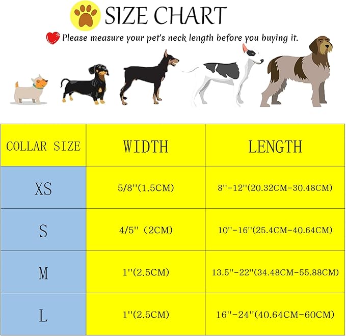 Elegant little tail Dog Collar, Pet Collar Blue Puppy Collar Plastic Durable Holiday Female or Male Cotton Adjustable Pet Collar with Quick Release Buckle for Large Dogs